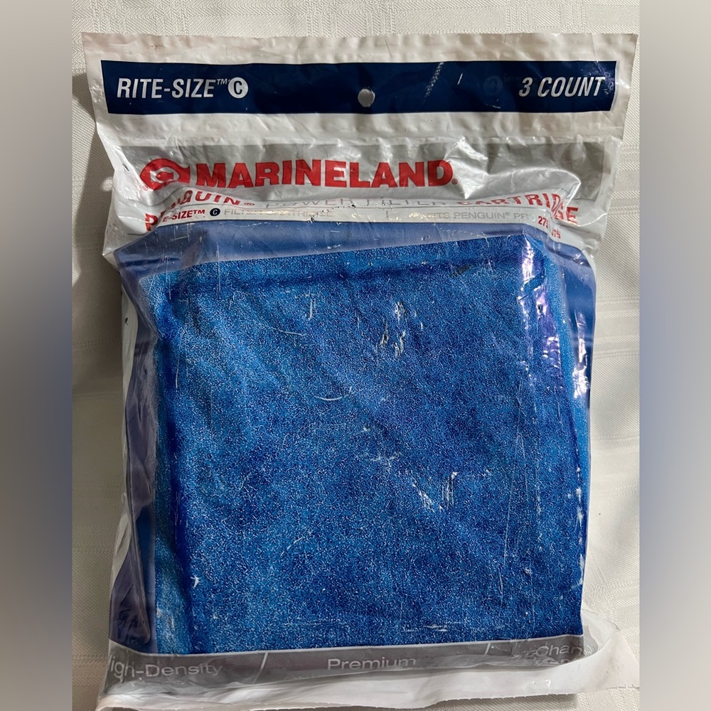 3 Pk Marineland Penguin Pro 275 & 375  Power Filter Cartridge OPEN BAG NOT USED
